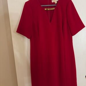 MICHAEL Michael Kors Red Midi Dress